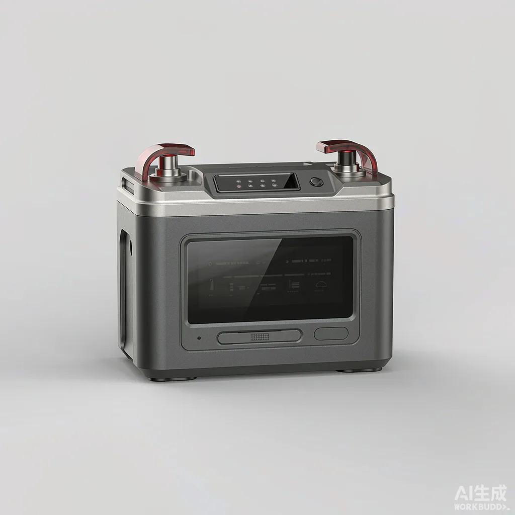 Illustration of a 12V LiFePO4 lithium RV battery